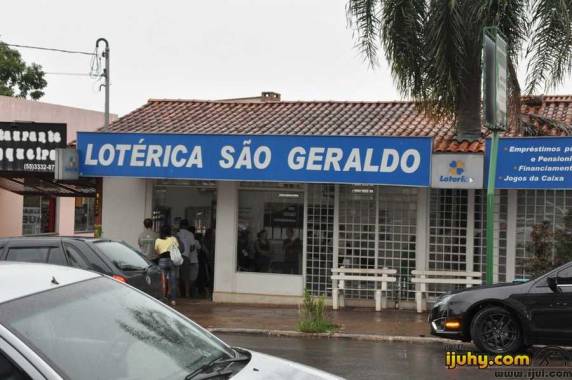 A Lotérica São Geraldo, situada na Rua do Comércio proximidades da sinaleira da Fidene