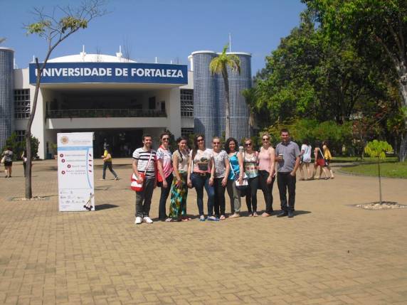Além de 

prestigiar o evento, o grupo formado por 17 pessoas, entre professores e acadêmicos, expôs trabalhos em Fortaleza  CE