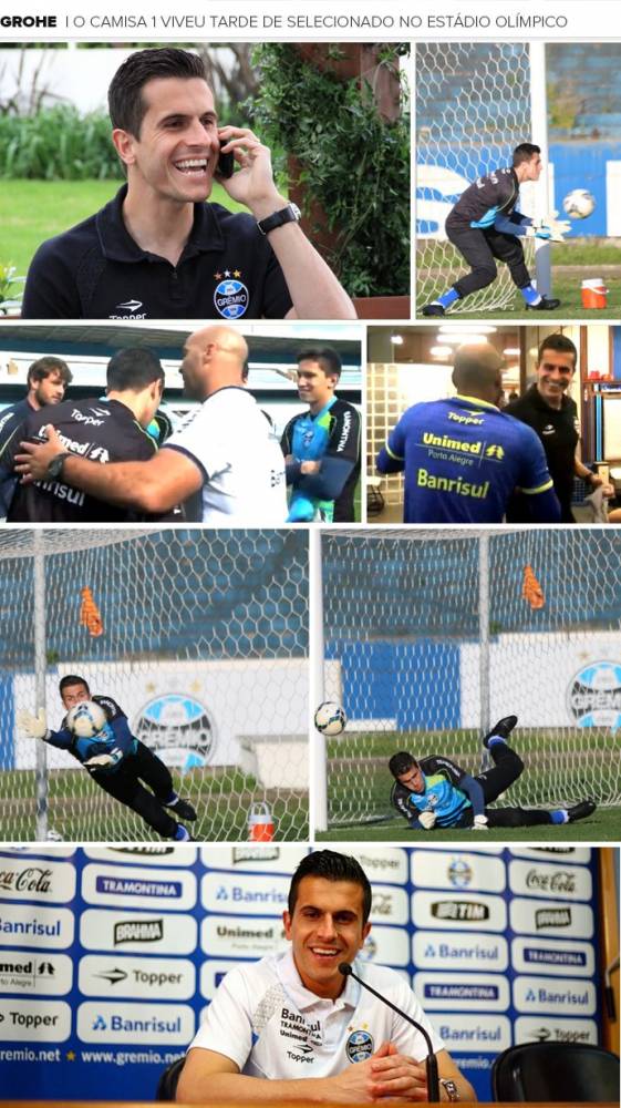 Goleiro gremista é chamado por Dunga para integrar a delegação nos amistosos contra a 

Argentina e o Japão, após lesão na mão esquerda de Jefferson, do Botafogo