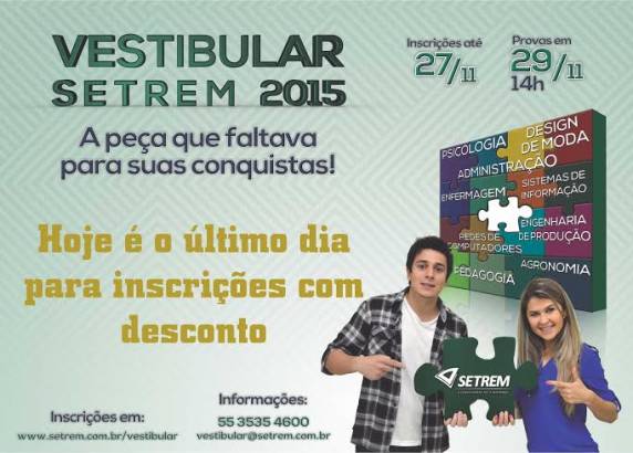 Processo seletivo disponibiliza 440 vagas divididas em nove cursos superiores