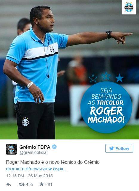 Após treinar o Novo Hamburgo, ex-jogador substituirá Felipão