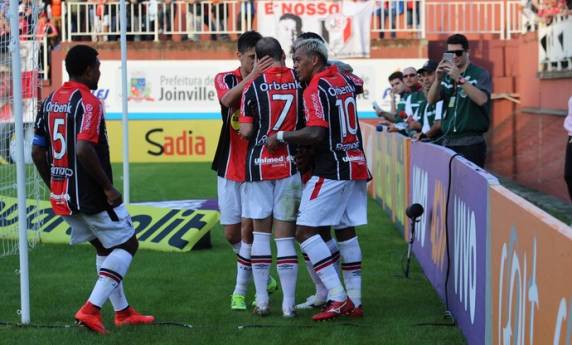 De virada e com dois gols de Kempes, JEC acaba com o jejum sem triunfo no Brasileiro desde 87 

e amplia a sequência esmeraldina para cinco jogos sem vencer