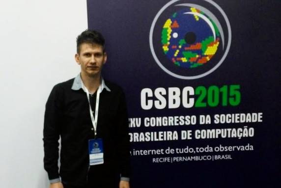 Tiago Pasieka apresentou artigo científico, representando a Instituição no 

Congresso da Sociedade Brasileira de Computação