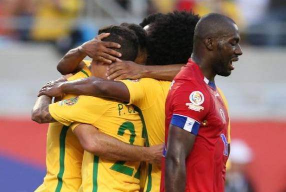 Seleção de Dunga não foi ameaçada e goleou o Haiti