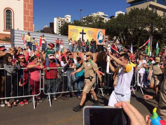 Primeira cidade foi São Lourenço do Oeste, com percurso de 2 km