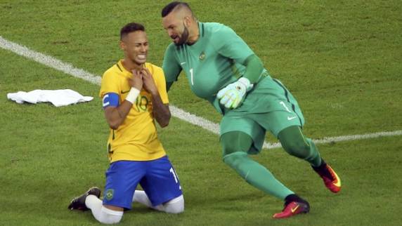 No tempo normal, seleção brasileira empatou em 1 a 1 com 

alemães