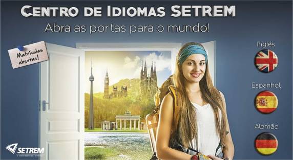 Instituição 

oferece três opções de idiomas: Espanhol (Certificação DELE), Alemão (Certificação Goethe-Institut) e Inglês (Certificação TOEFL)