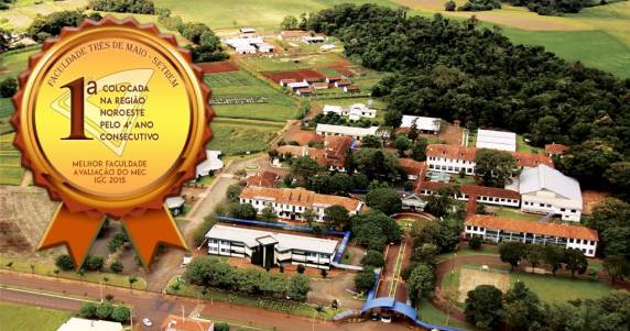 Inep divulgou os Indicadores de 

Qualidade da Educação Superior 2015 e a Faculdade Três de Maio manteve-se com o maior IGC entre as faculdades da região