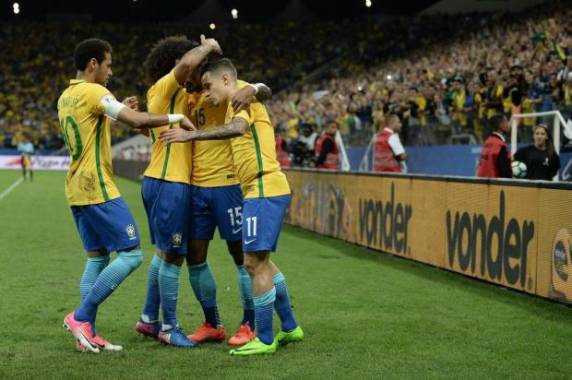 Phillipe Coutinho, Neymar e Marcelo fizeram os gols da vitória por 3 

a 0 na Arena Corinthians
