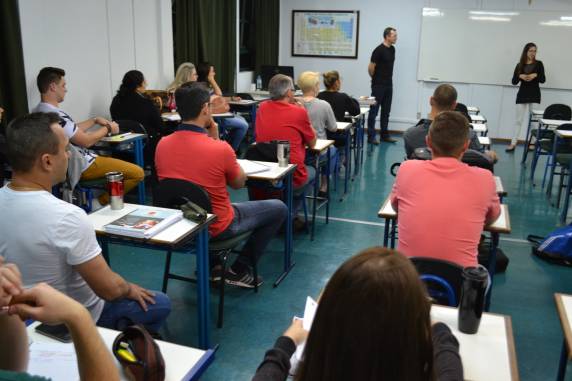 Tema foi conduzido pelo Msc. Luís Carlos Rossato em aula da docente Danielli 

Scarantti, integrando o componente curricular de Direitos Humanos