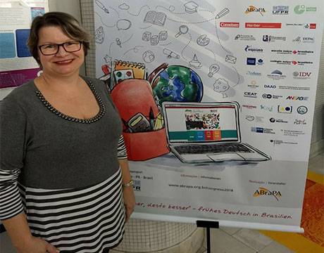 Daniele Schuster esteve no Simpósio dos Professores Pasch e no 10º Congresso Brasileiro de Professores de Alemão