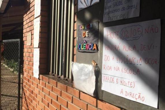 Incidente aconteceu na manhã desta quinta-feira em instituição pública na Zona Sul