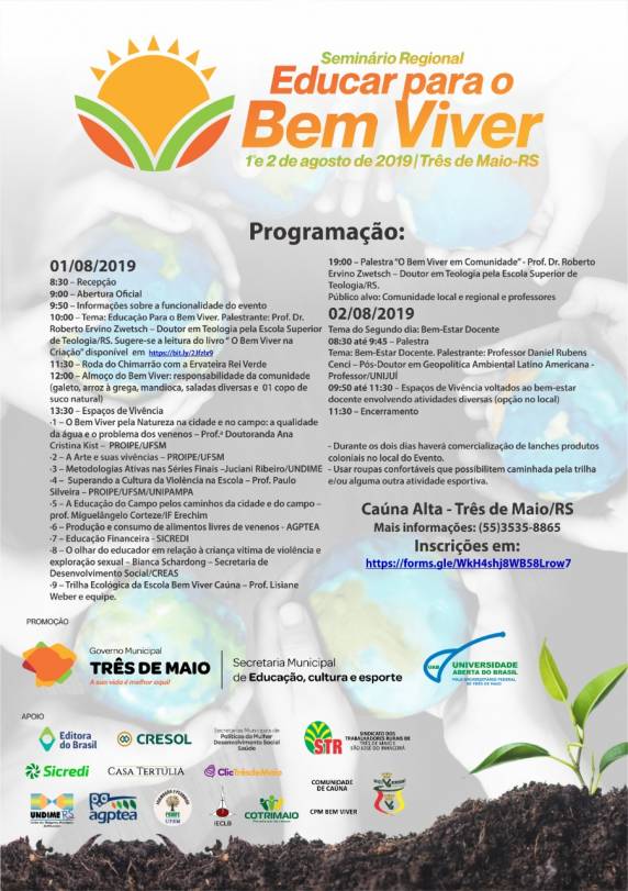 O evento será realizado dia 1 e 2 de agosto em Caúna Alta