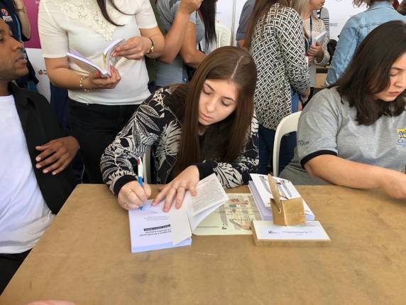 Samara Riffel Martins conquistou o primeiro lugar na categoria Prosa, do Concurso Literário e de Imagem para Aprendizes do Rio Grande do Sul