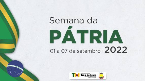 Sessões cívicas seguem até o dia 7 de setembro, com hasteamento das bandeiras às 8h e arriamento às 16h30min