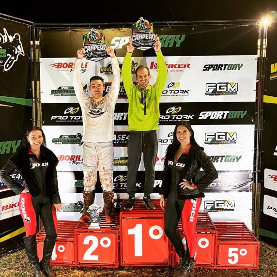 Roggero também foi vice-campeão MX3, em eventos promovidos pela FGM