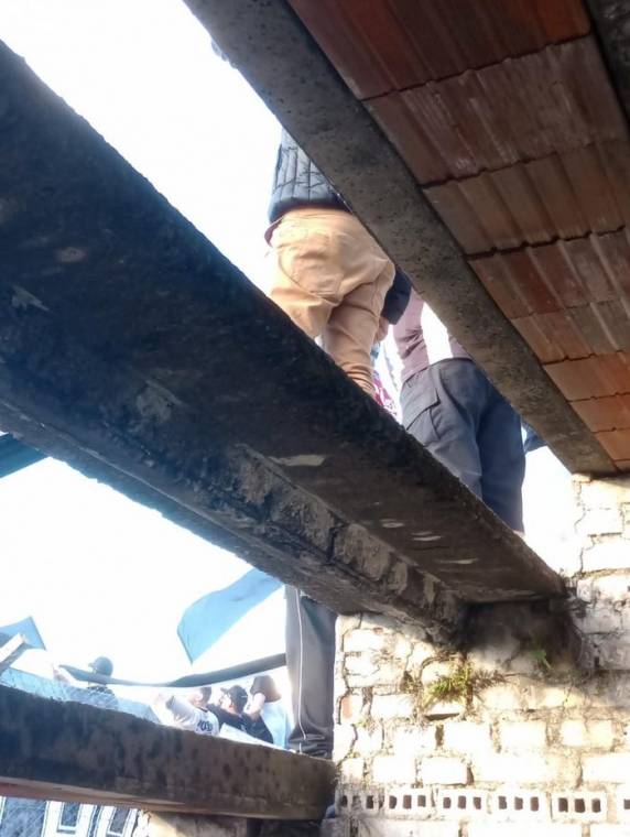 Acidente aconteceu na tarde deste domingo, no confronto entre o Futebol Clube Santa Cruz e o Clube Esportivo Lajeadense