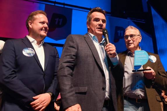 Presidente nacional do Progressistas participou, neste sábado, da convenção que confirmou o deputado federal Covatti Filho no comando do partido no Rio Grande do Sul