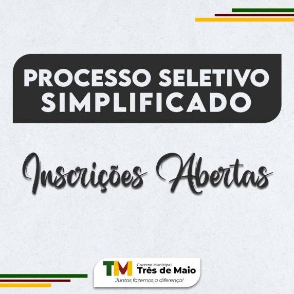 As inscrições devem ser realizadas na Secretaria de Educação, Cultura e Esporte