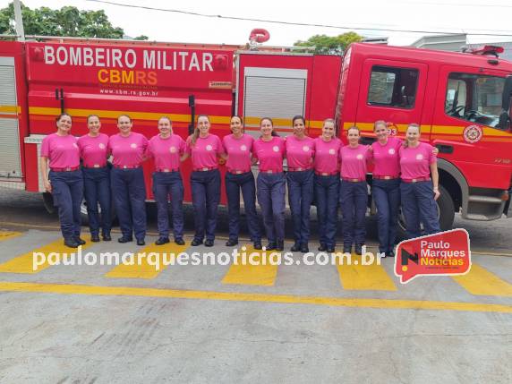 Evento que marca o Outubro Rosa conta com a presença da Capitã Miron de Porto Alegre