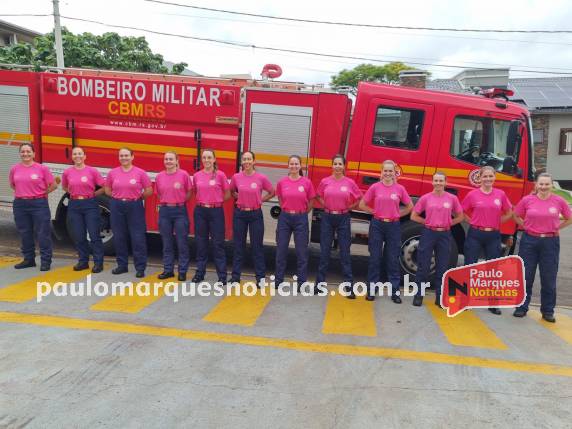 Evento que marca o Outubro Rosa conta com a presença da Capitã Miron de Porto Alegre