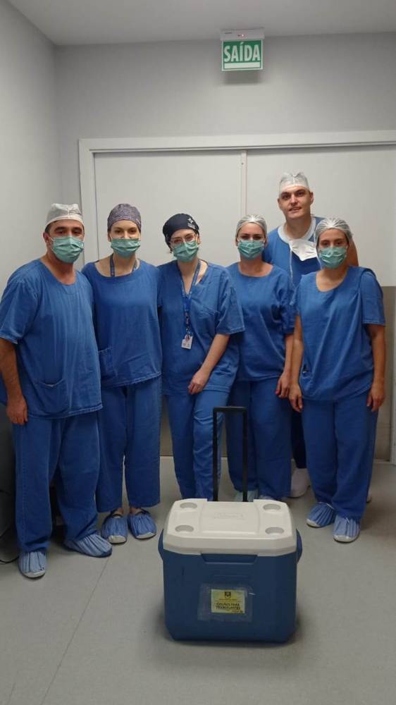 A partir da manifestação da família pela doação, foi possível realizar a captação dos rins.