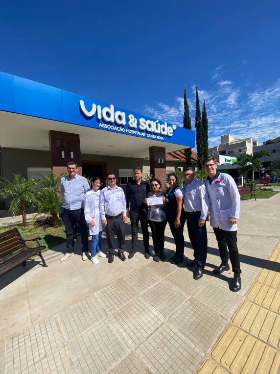 Recentemente, a Unidade de Saúde Mental do Hospital Vida & Saúde, localizada na Unidade Dom Bosco, recebeu a já tradicional doação da Oktoberfest Santa Rosa.