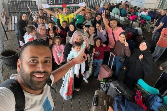 Em território egípcio, resgatados foram recebidos por uma equipe da embaixada do Brasil no país