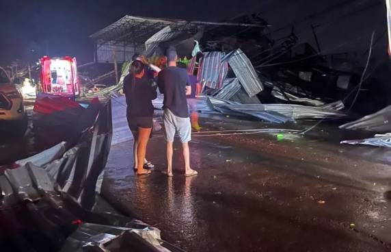 Segundo meteorologista da Sala de Situação da Sema, fenômeno é semelhante a um tornado e 