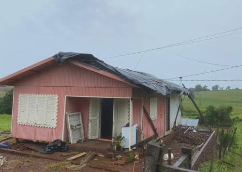 Propriedade das famílias Scherer e Albring foram muito atingidas