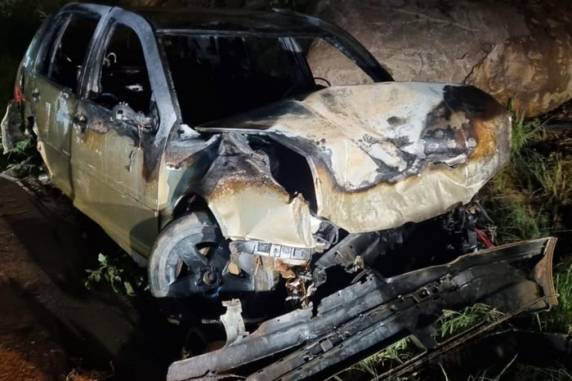 Acidente chegou a causar bloqueio parcial no sentido interior-Capital no início da noite deste domingo