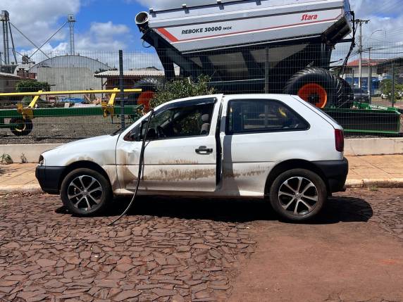 O acidente aconteceu na Av. Bento Gonçalves em direção ao trevo da RS-344