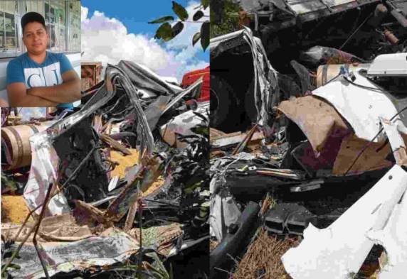 Conforme boletim de ocorrência, equipes da PRF foram acionadas por volta das 11h40, de ontem