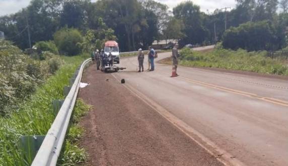O acidente ocorreu próximo de uma ponte na divisa dos municípios de Horizontina e Tucunduva