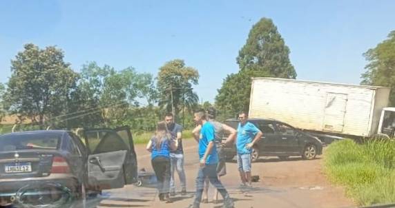 Veículos colidiram no trevo de entroncamento da RS-342 com a Av. Leonel de Moura Brizola