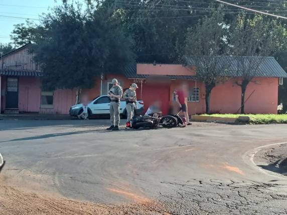 O acidente aconteceu na rotatória da Cotrijuí