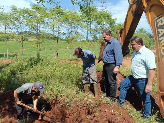 Rafael Godoy esteve na manhã dessa terça-feira em visita as importantes obras