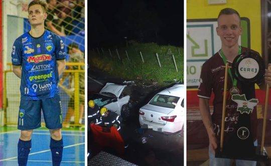 Os atletas são: Rafael Vanderlinde, 21 anos, e Matheus Fraga, 24 anos