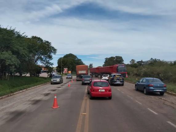 O acidente aconteceu no quilômetro 265 da BR-158