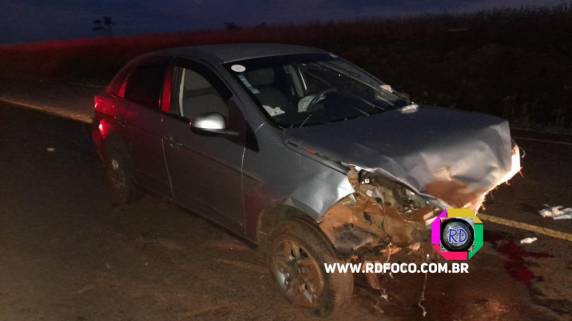 O condutor do veículo foi socorrido com ferimentos graves