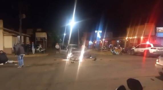 O acidente ocorreu na esquina da Padaria Tia Lucinda