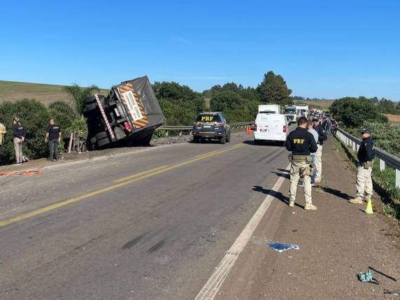 Caminhoneiro natural de Itaqui é a vítima fatal do acidente