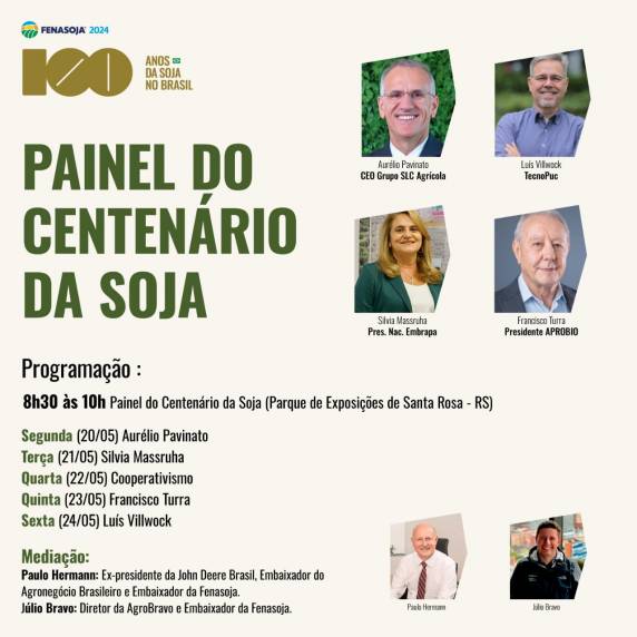 Aurélio Pavinatto, Silvia Massruha, Francisco Turra e Luís Vilwok já confirmaram presença na feira.