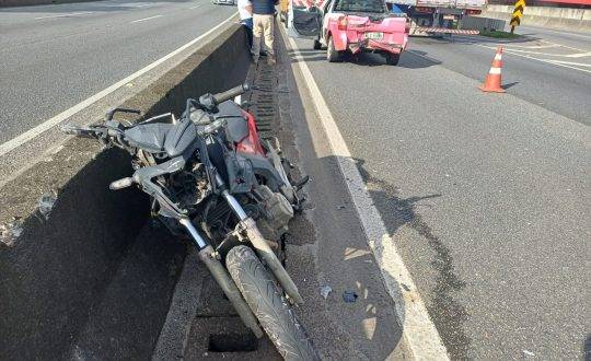 O acidente ocorreu no km 46,8 da BR-101, em Joinville