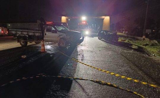 A vítima estava em um Fiat/Uno quando foi atingido por uma caminhonete