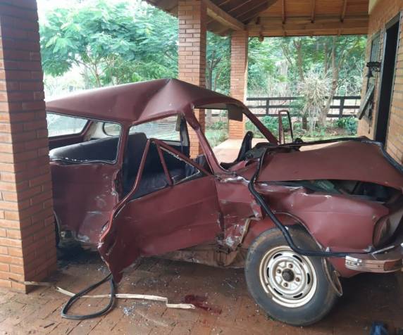 Caminhonete e Brasília colidiram no trajeto entre Santa Rosa e Santo Cristo