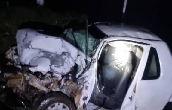 O acidente ocorreu no trajeto entre Cândido Godoi e Campina das Missões, e vitimou um casal que estava em uma caminhonete Montana