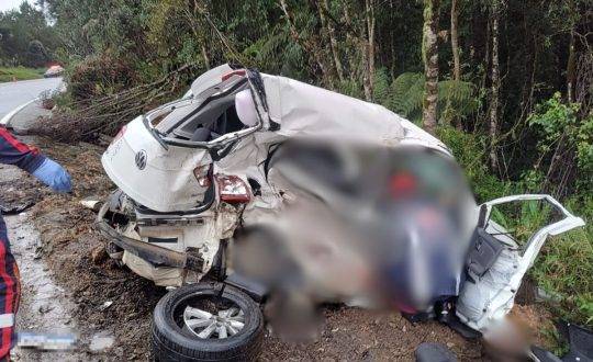 A tragédia ocorreu próximo a Rancho Queimado