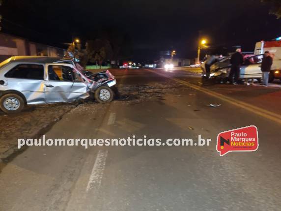 O acidente ocorreu na Área Industrial próximo ao entroncamento com a rua Ivagaci