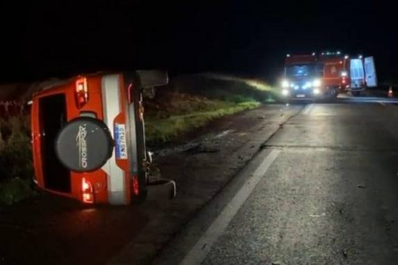 Colisão aconteceu na altura do km 350 por volta das 19h de sábado